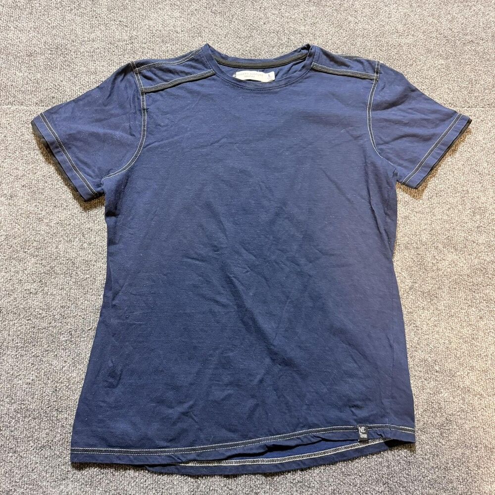 Modern Culture Shirt Mens Large Blue Contrast Stitch Short Sleeve Crewneck Tee